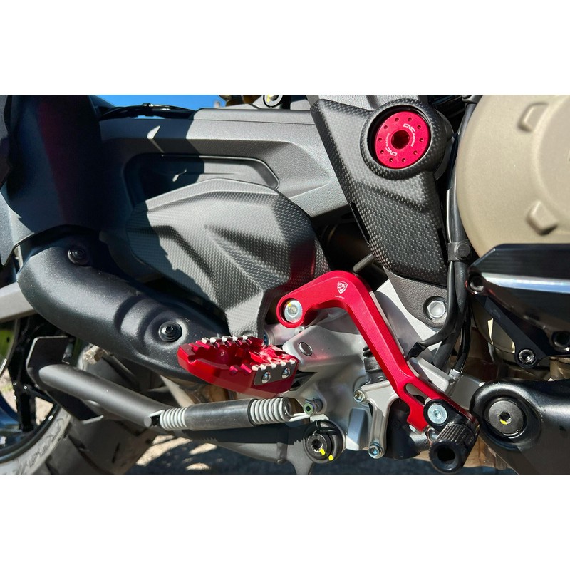 Kit coppia di paratacchi in carbonio Ducati Multistrada V4 Rally 2023+ CNC Racing