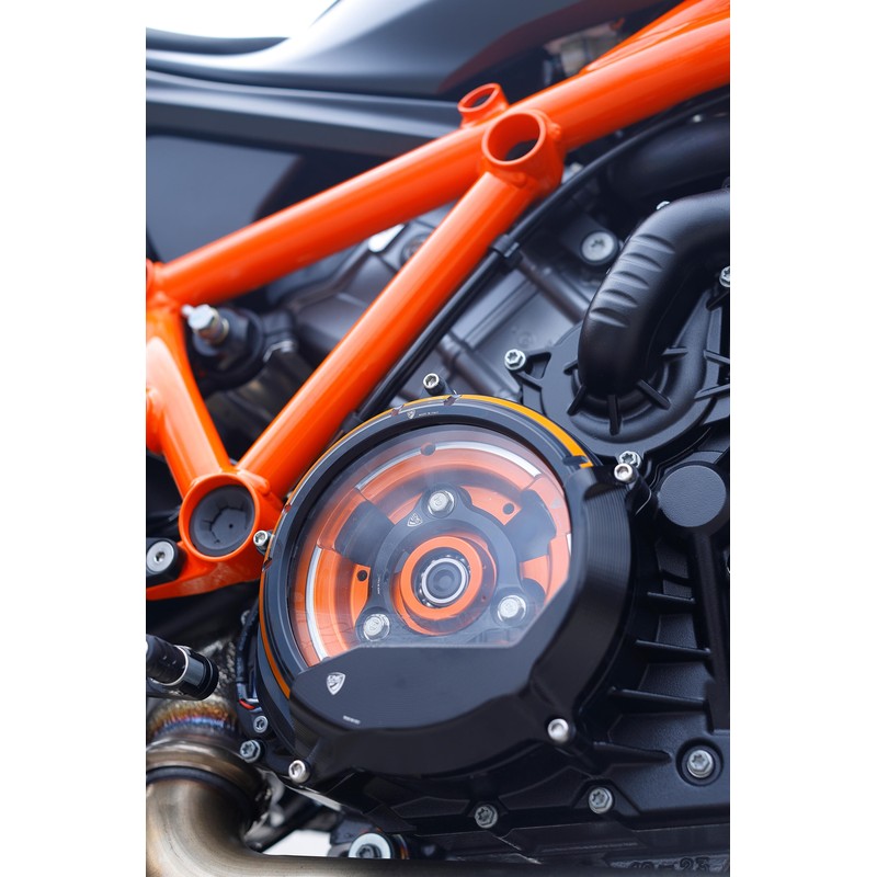 CAP04 Clear cover oil bath clutch Protector Ktm Naked Bike 1390 Super Duke R 2024+ CNC Racing