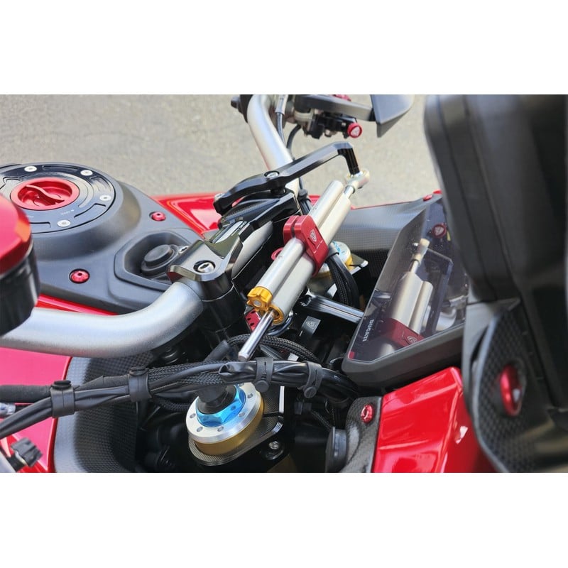 SD118 Steering damper kit V4S with clamp RM251 Ducati Multistrada V4 S 2021+ CNC Racing