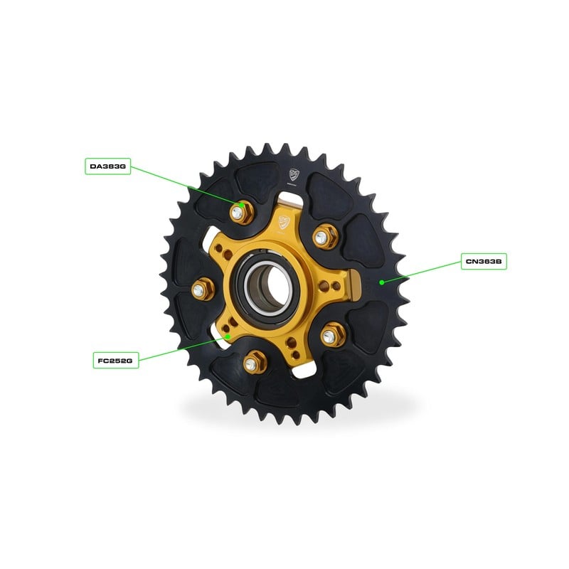 CN366 Ring gear ergal T46 P520 Ducati Scrambler 800 Desert Sled 2019+ CNC Racing
