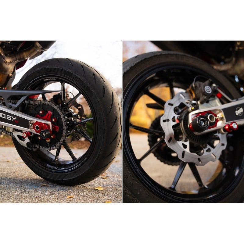 TD016 Chain adjuster Racing with Crash Pad Ducati Multistrada V2 My2025 2025+ CNC Racing