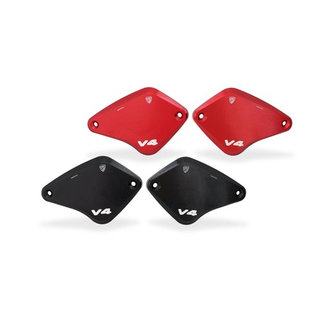 KT560 Front brake and clutch fluid reservoir caps Touch bicolor Ducati Diavel V4 2023+ CNC Racing