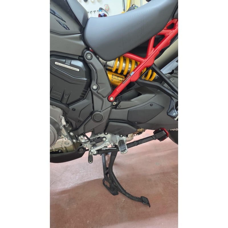 ZA370 Cover piastre telaio inferiori con fori in carbonio Ducati Multistrada V4 RS 2024+ CNC Racing