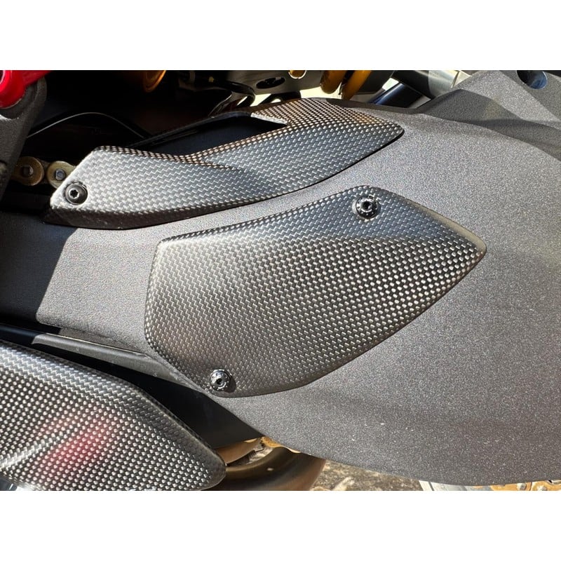 ZA369 Swingarm side guard carbon Pikes Peak and Ducati Multistrada V4 RS 2024+ CNC Racing