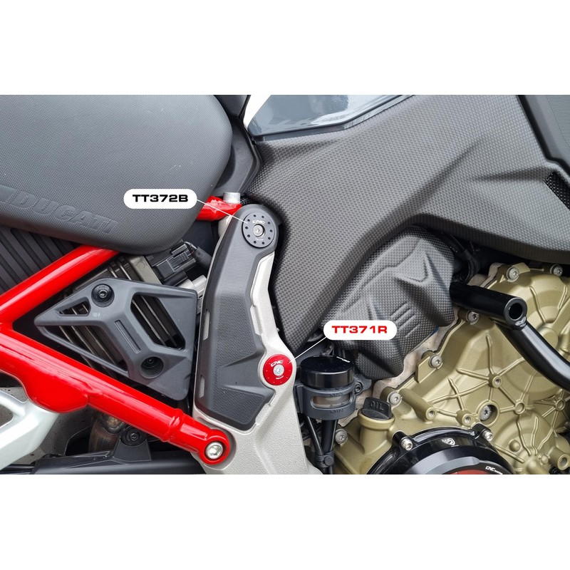 Tappi telaio fori obliqui Ducati Multistrada V4 S 2021+ CNC Racing
