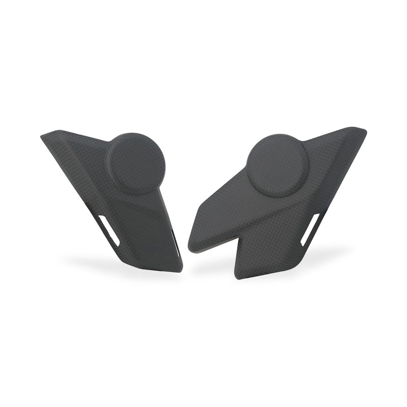 ZA356 Cover piastre telaio inferiori senza fori in carbonio Ducati Multistrada V4 Rally 2023+ CNC Ra