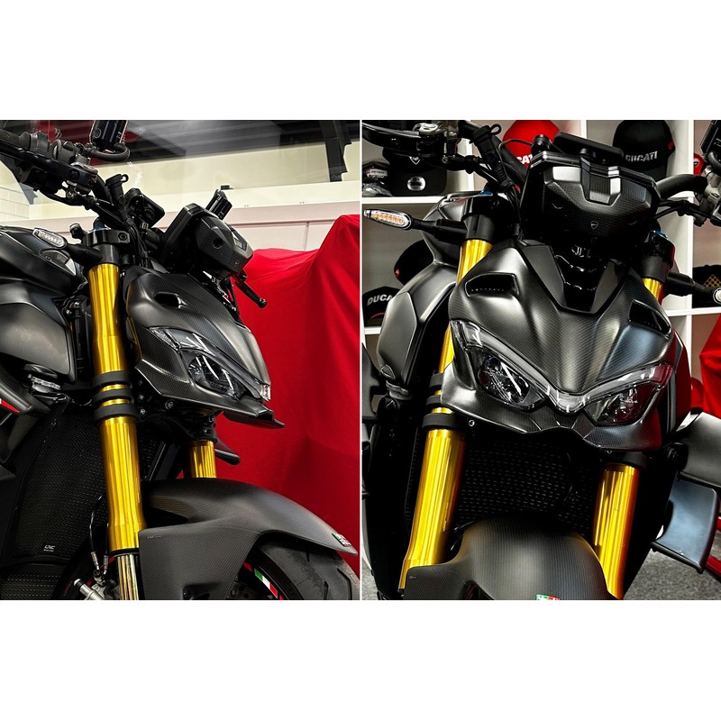 ZA312 Cornice superiore faro carbonio Ducati Streetfighter V4 Sp2 2022+ CNC Racing