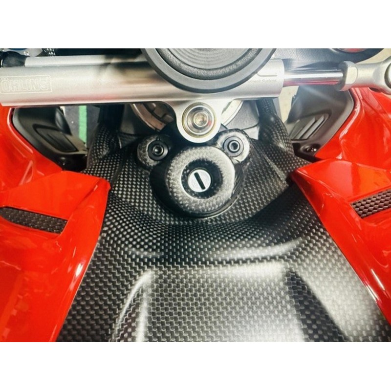 ZA305 Cover blocchetto chiavi carbonio Ducati Streetfighter V4 Sp2 2022+ CNC Racing