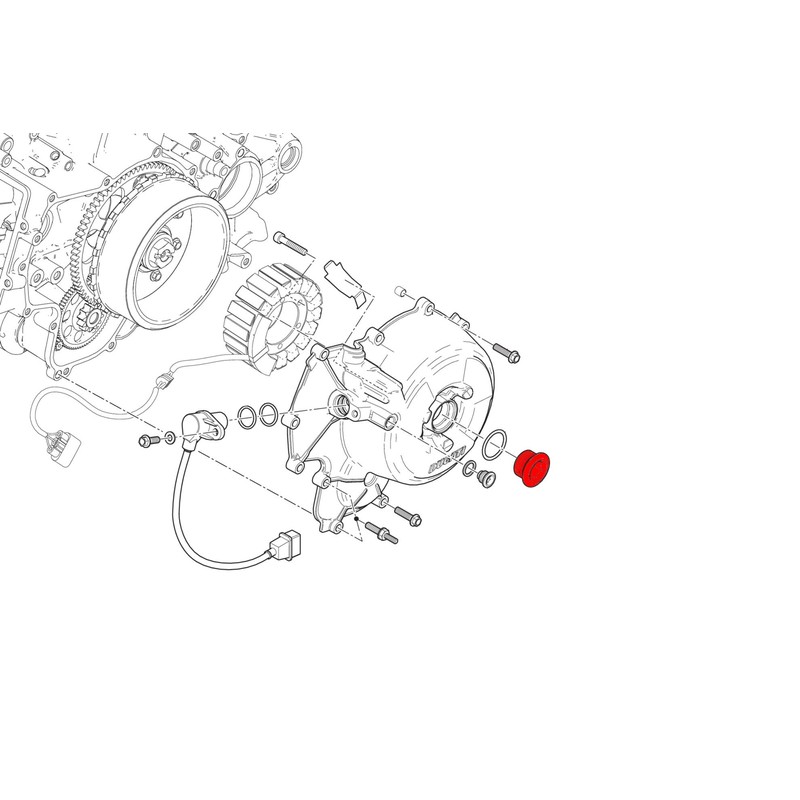 TA170 Tappo ispezione alternatore Ducati Superbike 959 Panigale 2016+ CNC Racing