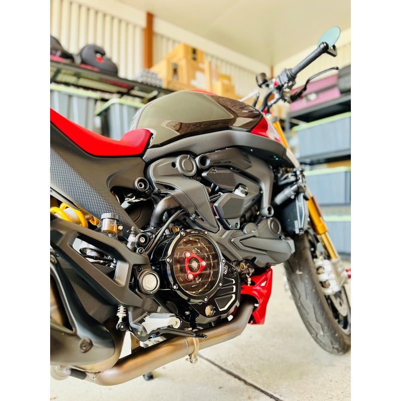 CA504 Clear cover oil bath clutch Ducati Monster 937 2021+ CNC Racing