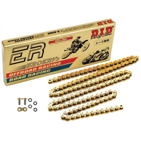 DID 520ERV3 CHAINE 520 Racing CHAINE 124 PULLS POUR TRIUMPH Tiger XR / XRX 800 15/16
