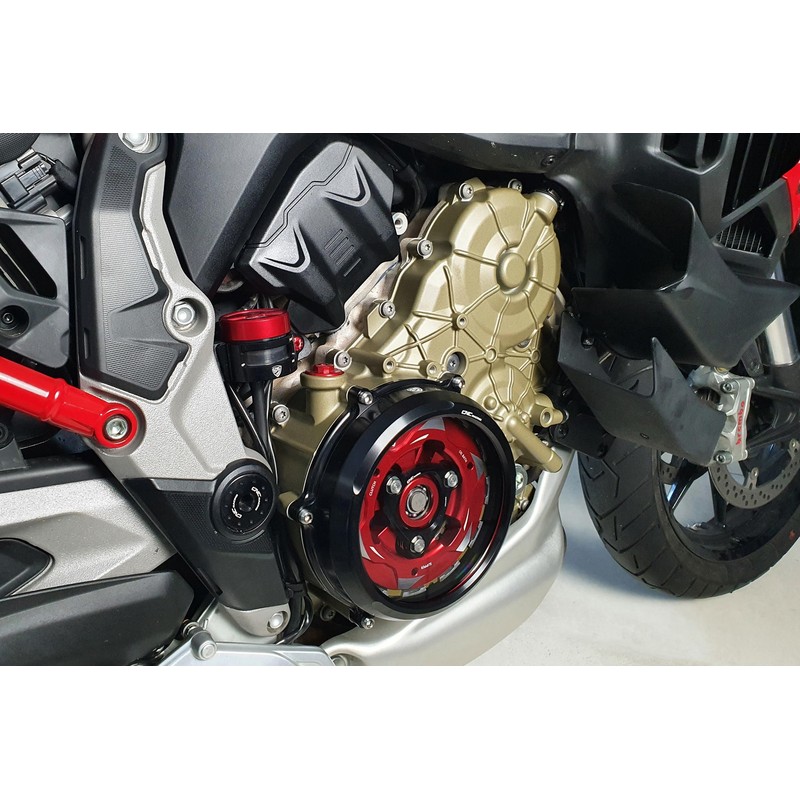 CAB02 Carter frizione trasparente Kit trasformazione Diavel Ducati Multistrada V4 Rally 2023+ CNC Ra