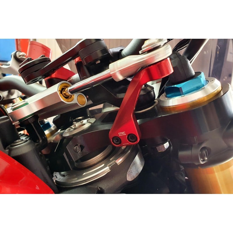 SDA02 Steering damper bracket V2 Ducati Streetfighter V4 2020+ CNC Racing