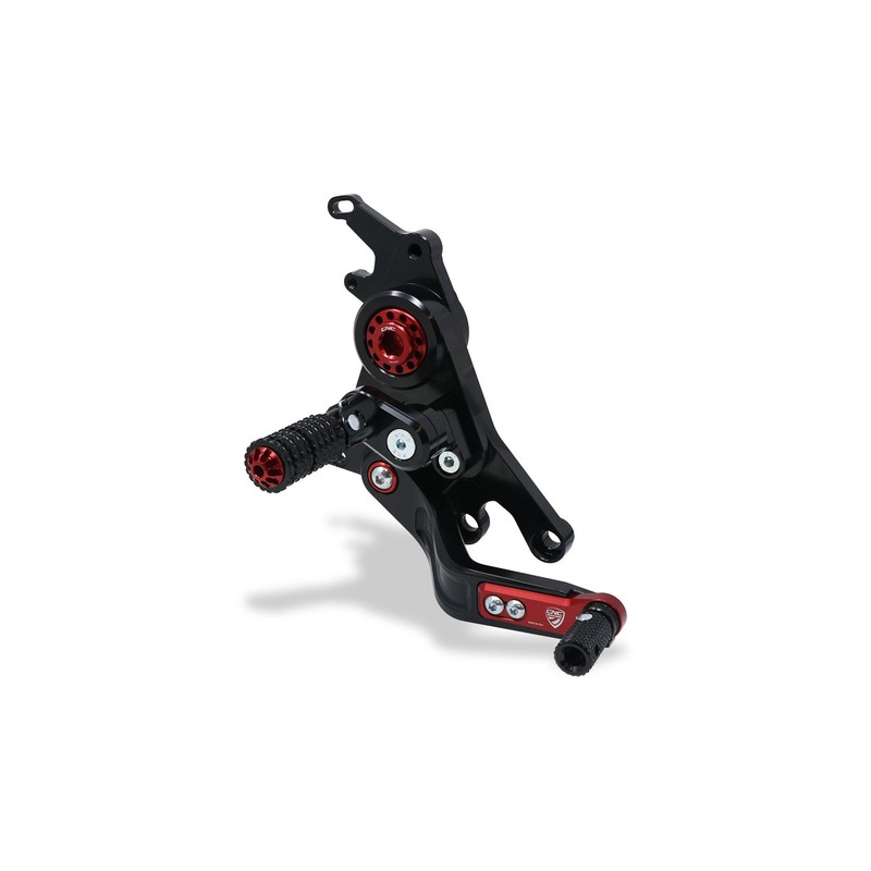 PE432 Adjustable rear sets rider Ducati Hypermotard 950 2019+ CNC Racing