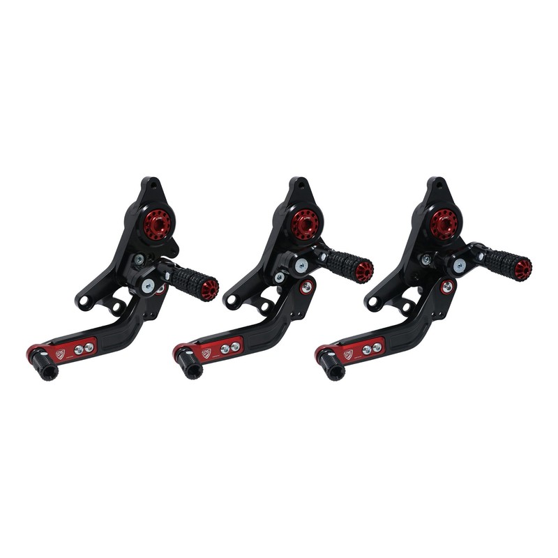 PE432 Adjustable rear sets rider Ducati Hypermotard 950 2019+ CNC Racing