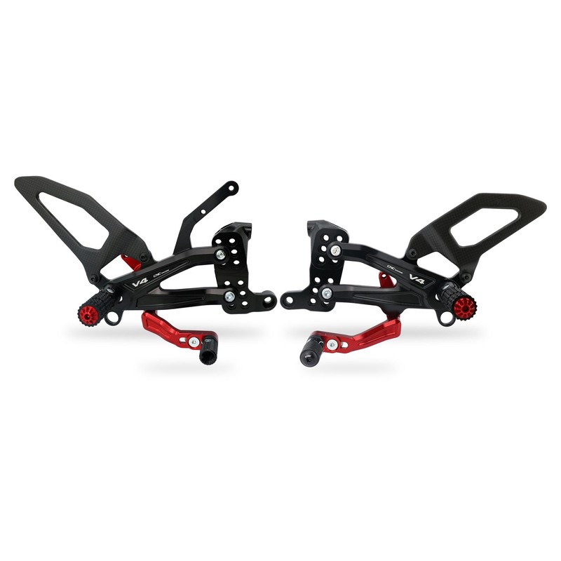 Pedane regolabili Carbon Ducati Streetfighter V4 2020+ CNC Racing