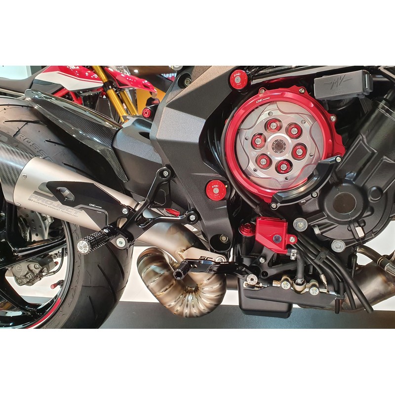 Pedane pilota regolabili Mv Agusta Brutale 3 800 RR E4 2017+ CNC Racing