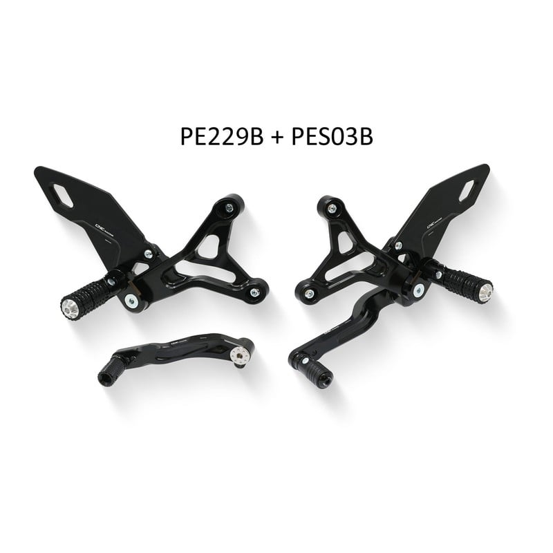 Pedane pilota regolabili Mv Agusta Brutale 3 800 E4 2016+ CNC Racing