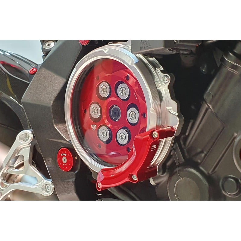 Carter trasparente per frizioni ad olio Protezione Mv Agusta Dragster 800 RC E4 2017+ CNC Racing
