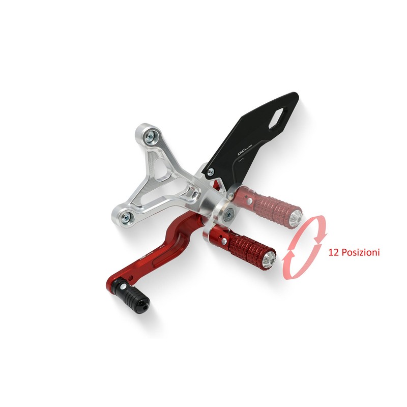 PE228 Adjustable rear sets Mv Agusta Dragster 800 RR E4 2018+ CNC Racing