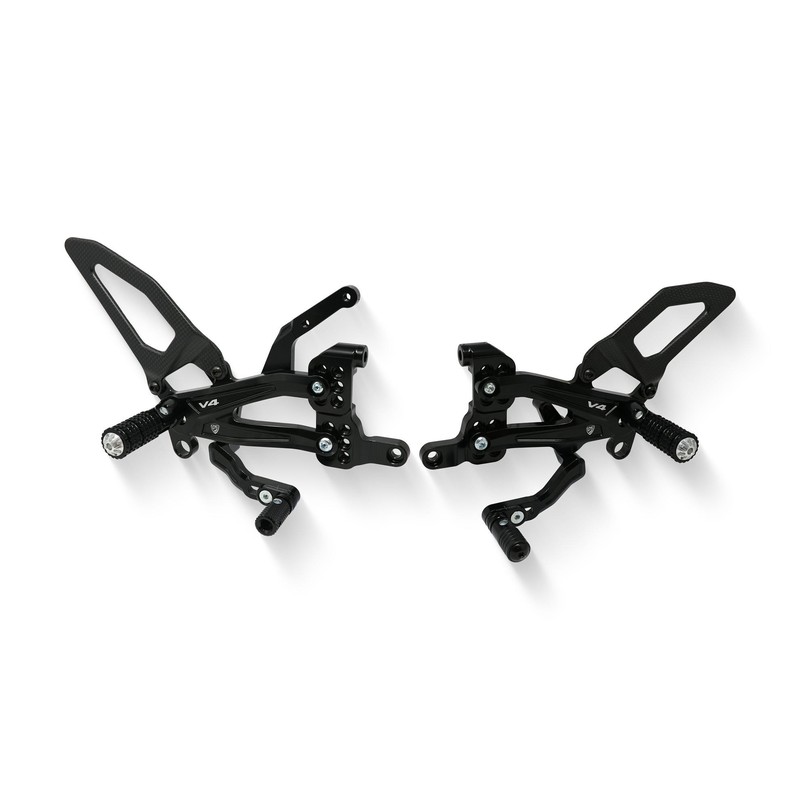 PE408 Adjustable rear sets RPS Carbon Ducati Superbike Panigale V4 R 2022+ CNC Racing