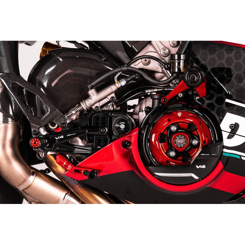 PE408 Adjustable rear sets RPS Carbon Ducati Superbike Panigale V4 R 2022+ CNC Racing