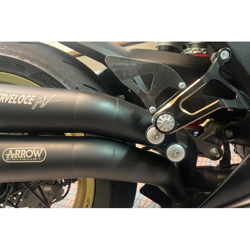 PES02 RH heel guard kit for rearsets PE227 Mv Agusta F3 800 Rosso E5 2021+ CNC Racing