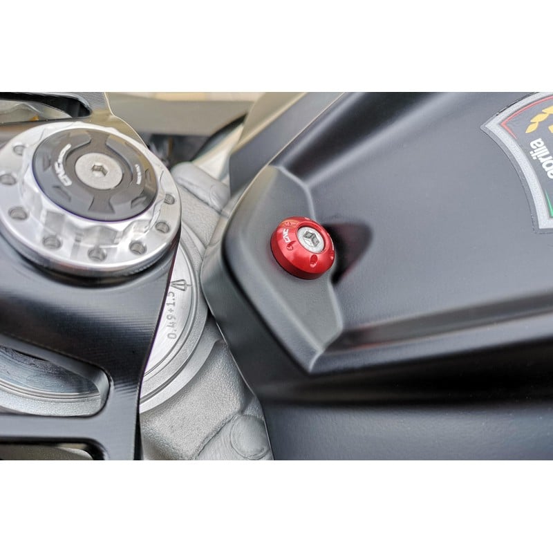 KV444 Fuel tank cover screw collar Aprilia Tuono V4 1100 RR E4 2019+ CNC Racing