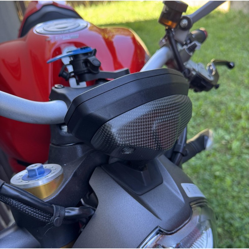 ZA511 Cover strumentazione in carbonio opaco per 797 821 Ducati Monster 1200 2017+ CNC Racing