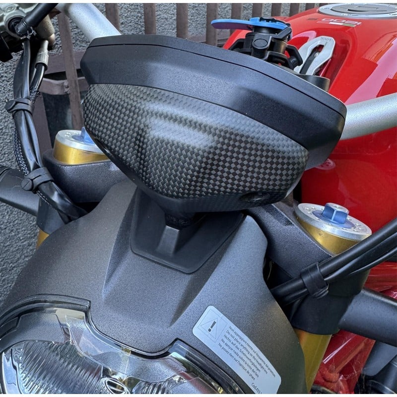 ZA511 Cover strumentazione in carbonio opaco per 821 1200 Ducati Monster 797 2017+ CNC Racing