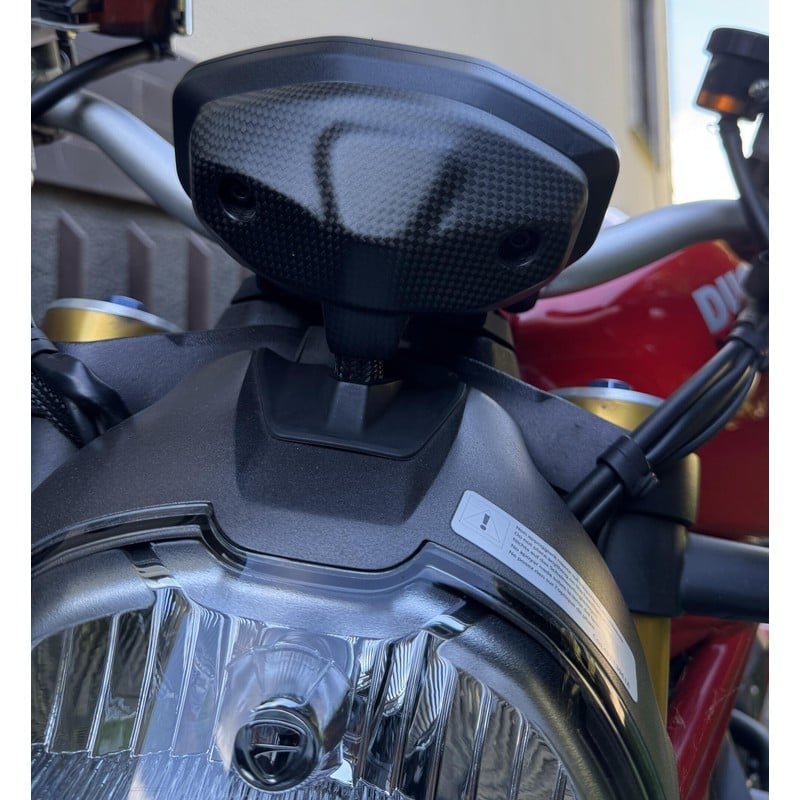 ZA511 Cover strumentazione in carbonio opaco per 821 1200 Ducati Monster 797 2017+ CNC Racing