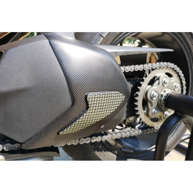 ZA865 Cover forcellone Carbonio Kevlar Ducati Superbike Panigale V4 2018+ CNC Racing