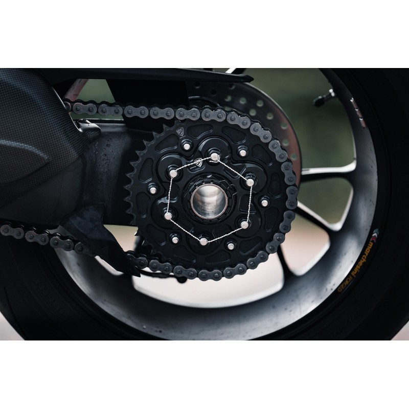 Flangia portacorona Ducati Streetfighter V4 2020+ CNC Racing