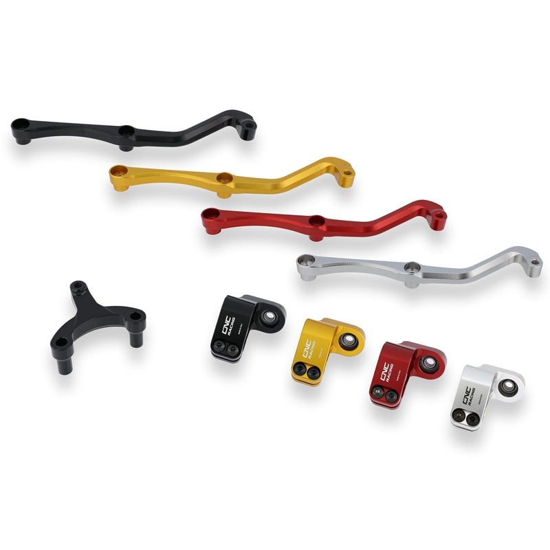 SD107 SUPPORTO AMMORTIZZATORE DI STERZO per riser Mv Agusta Brutale 3 800 Rosso E5 2021+ CNC Racing