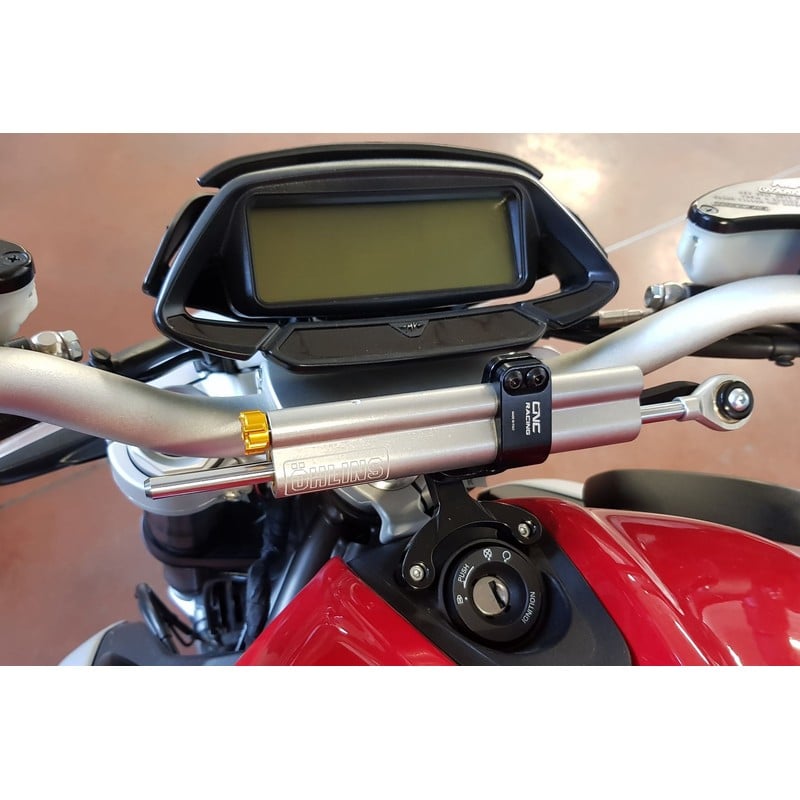 SUPPORTO AMMORTIZZATORE DI STERZO Mv Agusta Brutale 3 800 Rosso E5 2021+ CNC Racing