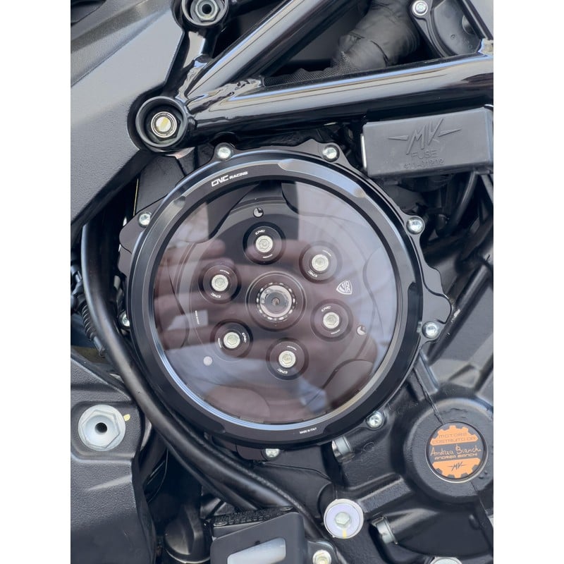 Carter frizione trasparente comando idraulico Mv Agusta Turismo Veloce 800 RC E4 2017+ CNC Racing