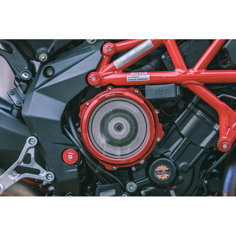 Carter frizione trasparente comando idraulico Mv Agusta Turismo Veloce 800 Rosso Scs E5 2021+ CNC Racing