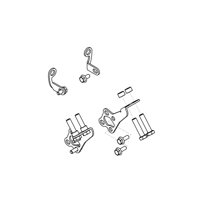 ZAB02 GP DUCTS mounting kit Ducati Superbike 1199 Panigale S 2012+ CNC Racing