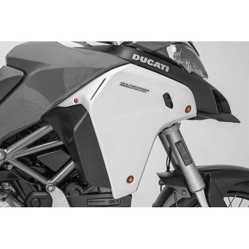 TT337 Kit tappi convogliatori aria radiatore Ducati Multistrada 1260 Enduro 2019+ CNC Racing