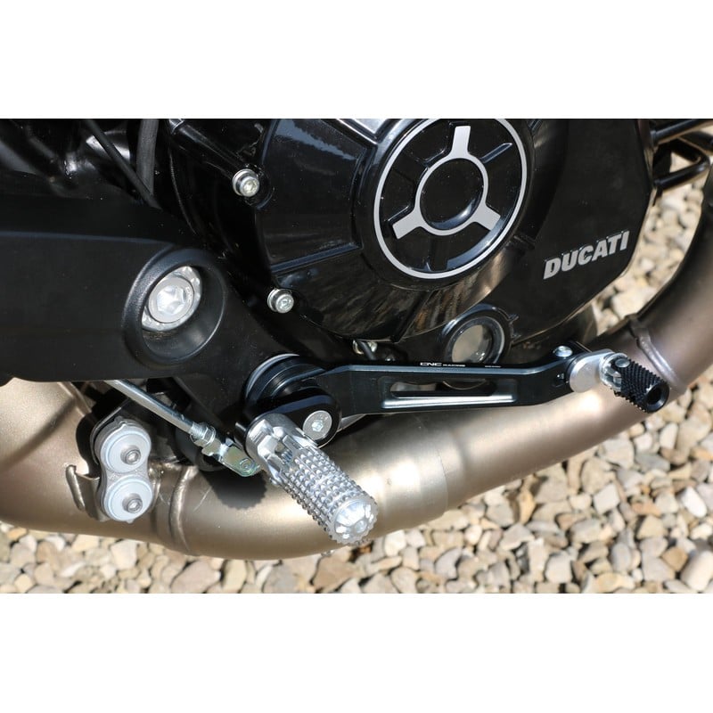 Rider footpeg kit eccentric adjustable 24 positions Ducati Scrambler ...