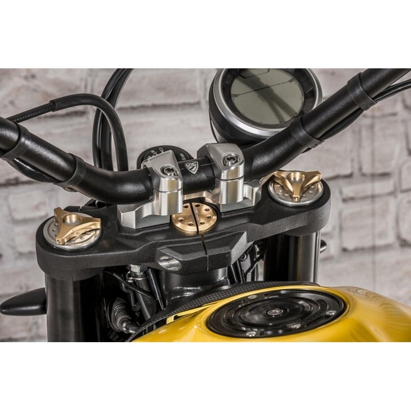 Riser completo di supporto strumentazione Ducati Scrambler 800 Desert Sled 2019+ CNC Racing