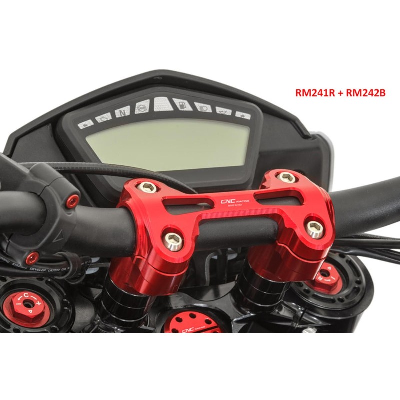 RM241 Riser complete for handlebar Ø 29mm H 40mm Monster and 1200 Ducati Hypermotard Hyperstrada 821