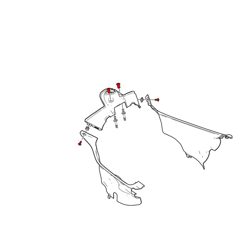 Kit viti protezione blocchetto accensione SBK serie Panigale Ducati Superbike 1199 Superleggera 2014+ CNC Racing