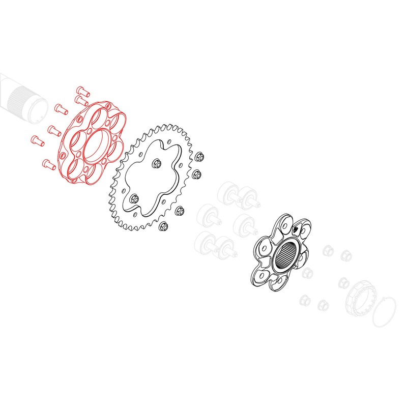 Flangia parastrappi Ducati Streetfighter 1098 S 2009+ CNC Racing