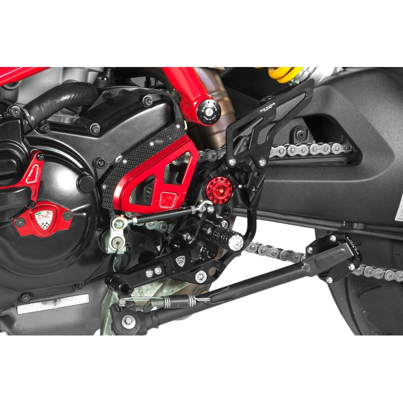 Pedane regolabili pilota 821 Ducati Hypermotard 939 Sp 2016+ CNC Racing