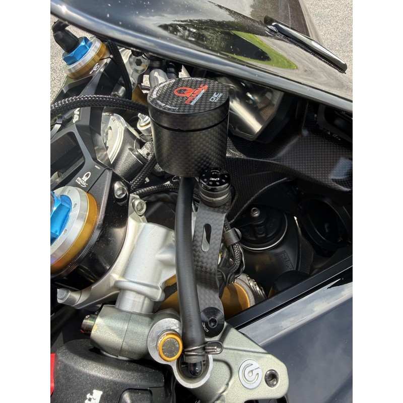 ZA953 Staffe serbatoi liquido freno frizione in carbonio per Ducati Superbike 1299 Panigale S 2015+