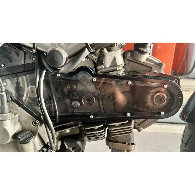 Cover copri cinghie distribuzione trasparente per Ducati Monster 695 2006+ CNC Racing