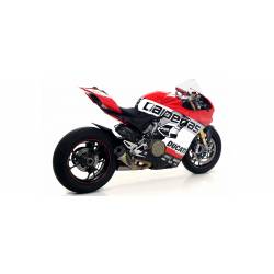71146PK Terminali Arrow Works titanio (Dx+Sx) con fondello carby Ducati Panigale V4 Racing 