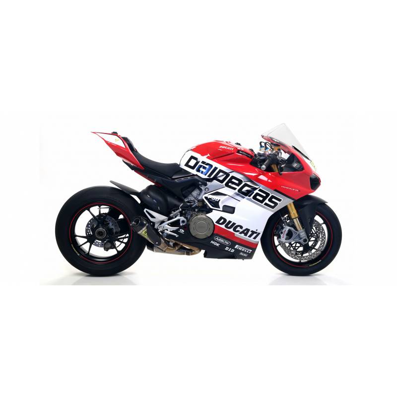 71146PK Terminali Arrow Works titanio (Dx+Sx) con fondello carby Ducati Panigale V4 Racing 