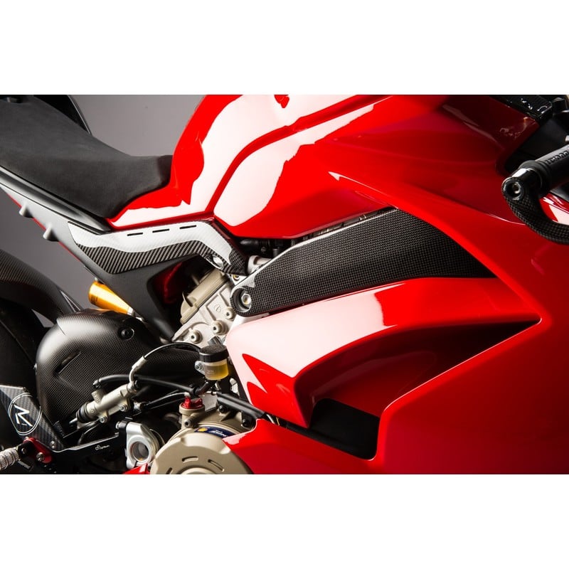 CARD0850 Carbon-Rahmenschützer Paar Ducati Panigale V4 S 2018+ Lightech